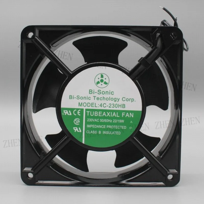 Y    1PCS New FOR  Bi-Sonic 4C-230HB AC230V 22/19W 2-Wire Cooling Fan # QW.