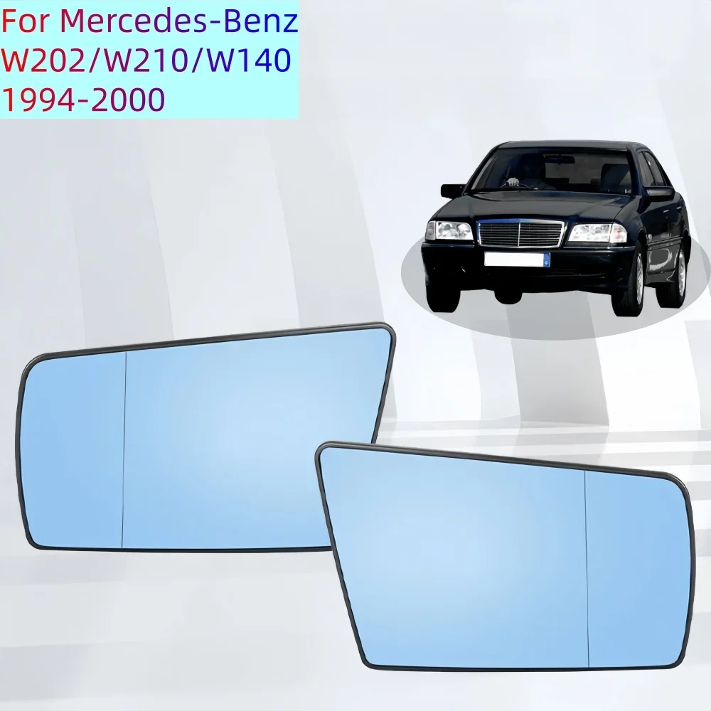 For 1994-2000 Mercedes-Benz W202 W210 W140 Heated Rearview Mirror Glass Replacement A2028100721 A2028100821