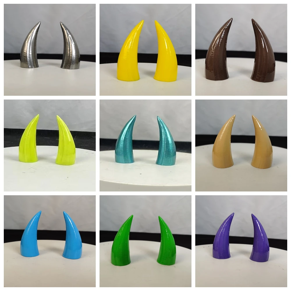 4/6/8cm Creative Gothic Devil Horns Hair Clips Ghost Horns Kids Adult Halloween Party Cosplay Costume Accessories