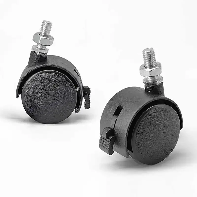 عجلات العجلات البلاستيكية القابلة للتعديل عجلات العجلات 20-50 مللي متر أنبوب مربع أنبوب دائري انزلاق عجلة كم الأثاث حماية الصدمات الساق