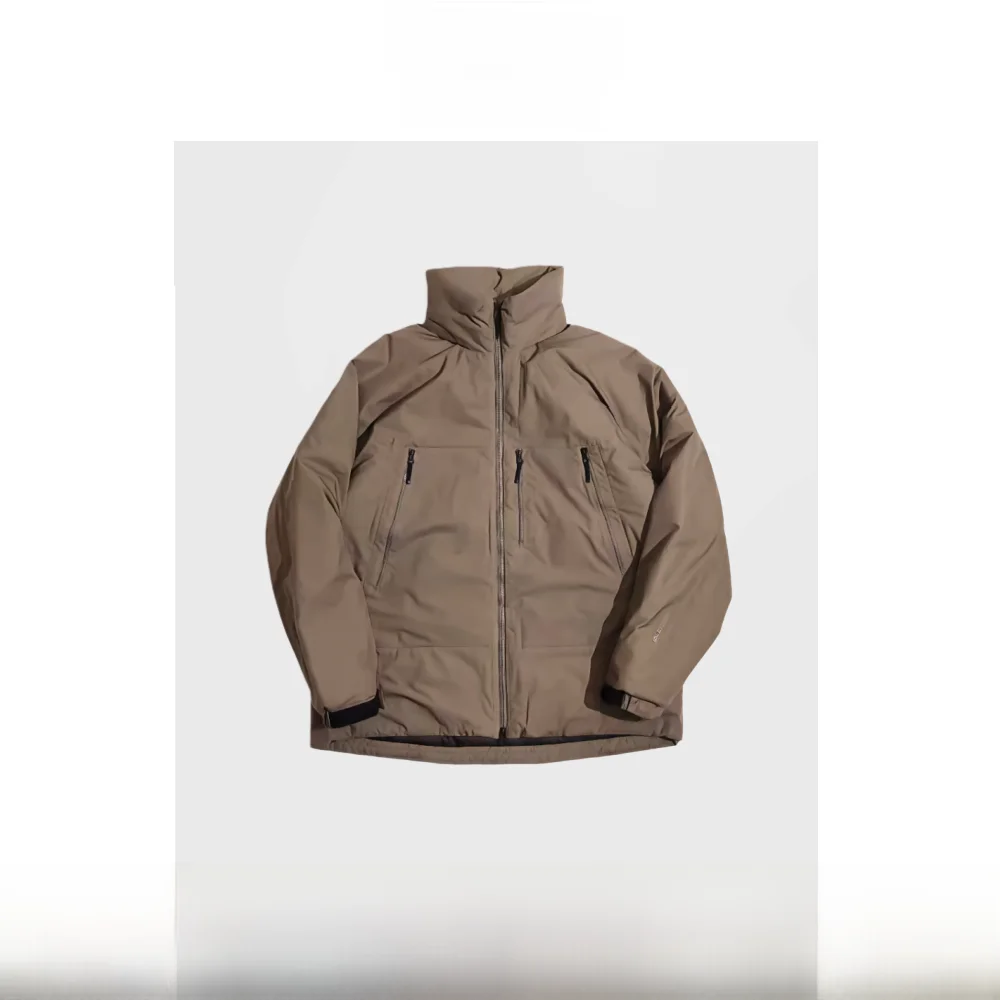 

Легкое водонепроницаемое хлопковое пальто с тепловым воротником на открытом воздухе, мужское пальто, модное городское пальто для молодых мужчин, цветное