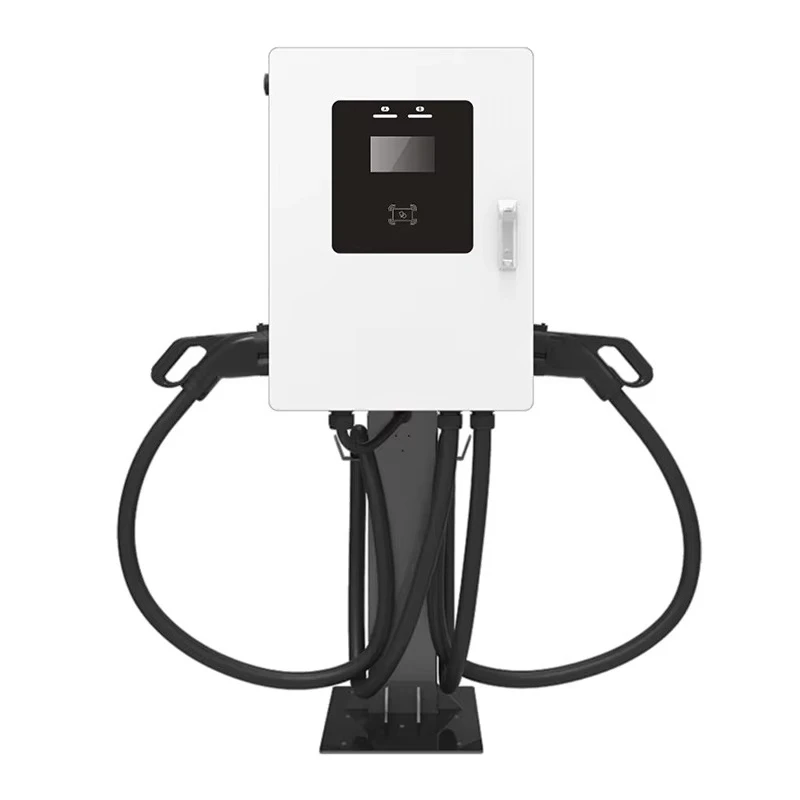 High Quality Commercial 60kw Car Charger Double With CCS2 Ev Fast Electric Car Wall Mounted DC Charger