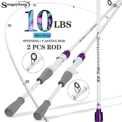 Sougayilang kast-/spinnfiskespö 2 sektioner 1,8 m ultralätt kolfiberspö med EVA-handtag för fiske i olika vatten 10 best sales sougayilang fiskespö - №6