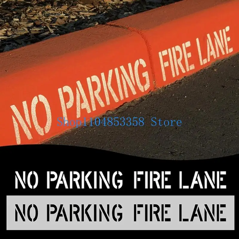 652F Easy Carry Small Silicone No Parking Template for Fire Lane Foldable Design Easy Carry For Transportation & Storage