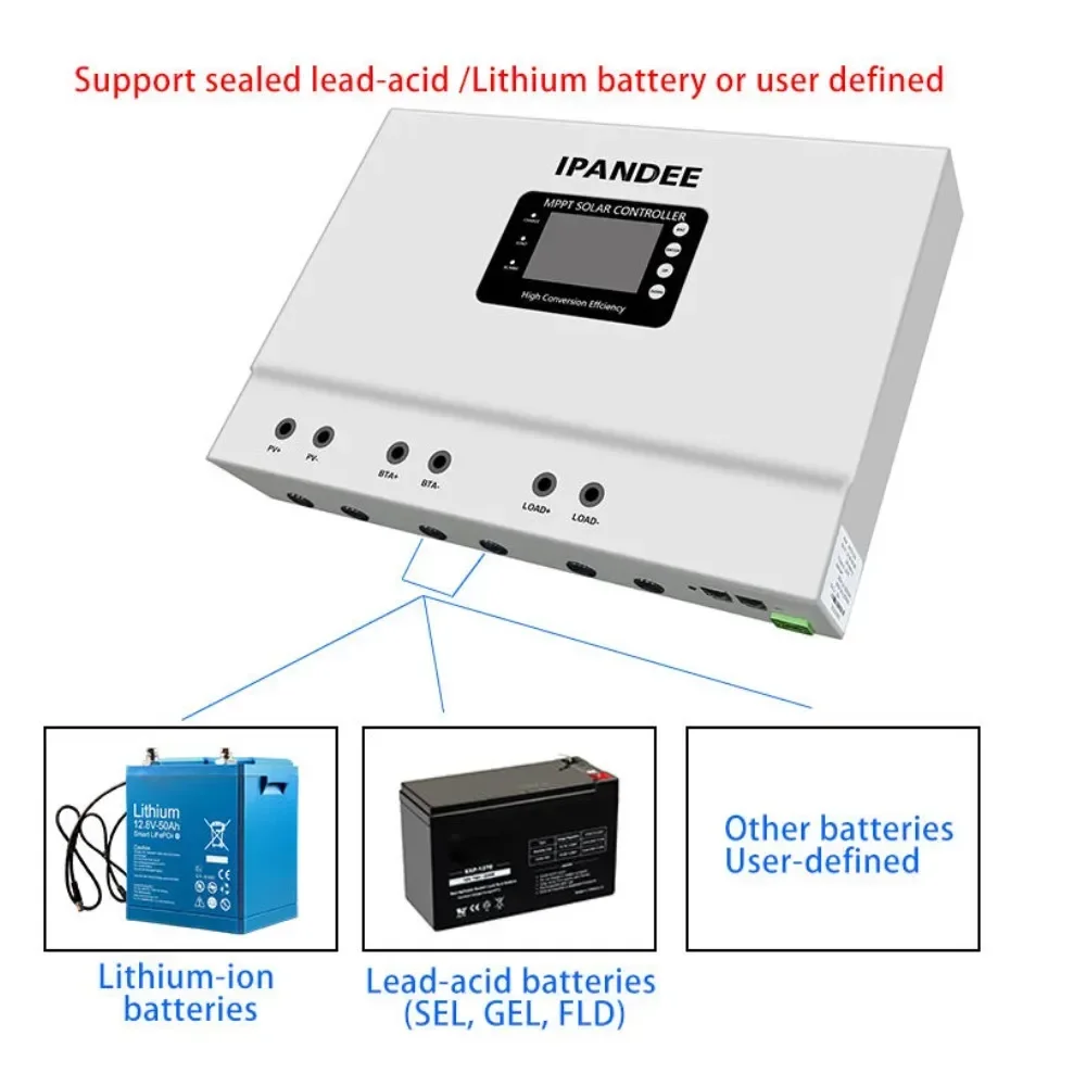 High  80A 100A MPPT Controller DC Support Parallel Connection For  System