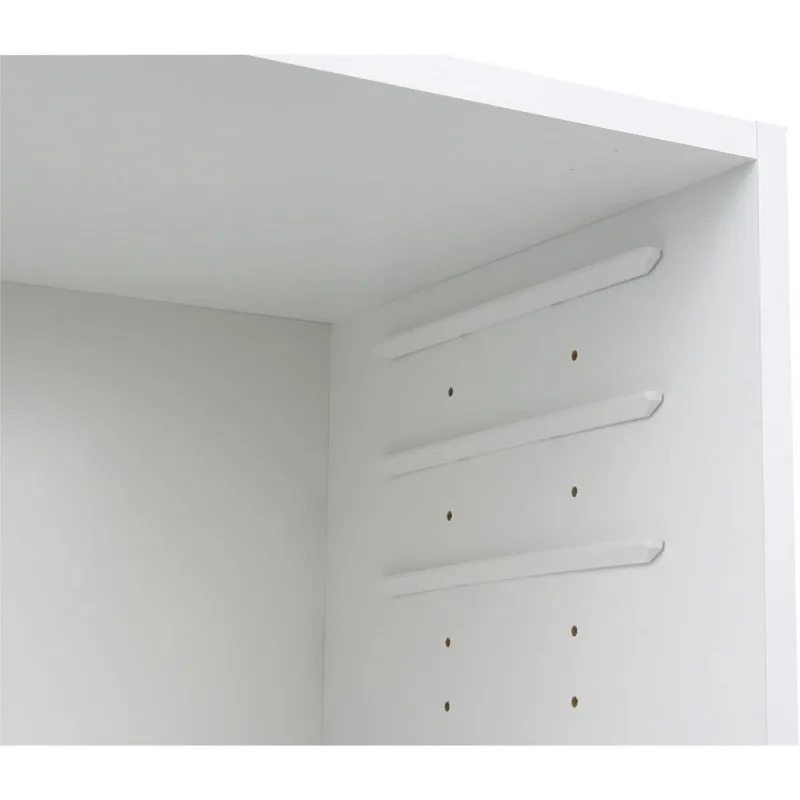 مكعب تخزين الفنون والحرف اليدوية مع 6 قضبان صندوق منظم إمداد أبيض قابل للتخصيص مع فتحات محفورة مسبقًا