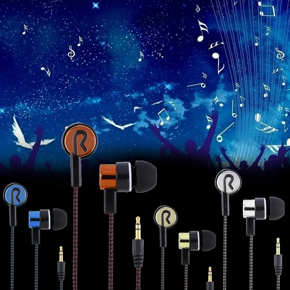 Gamer Wired Earphones Gaming Green Metal HiFi Bass Stereo  Earbuds For Phone Computer Mic Headphones  In Ear Music   Headphone