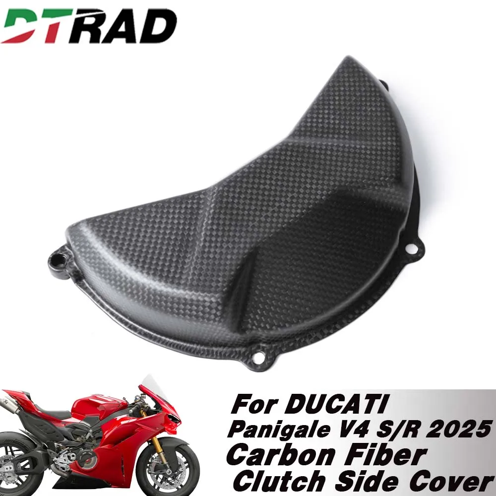 New 2025 For DUCATI PANIGALE V4/S/R 2025  Carbon Fiber Right Engine cover Protection Fairing Kit Motorcycle Modified Accessories