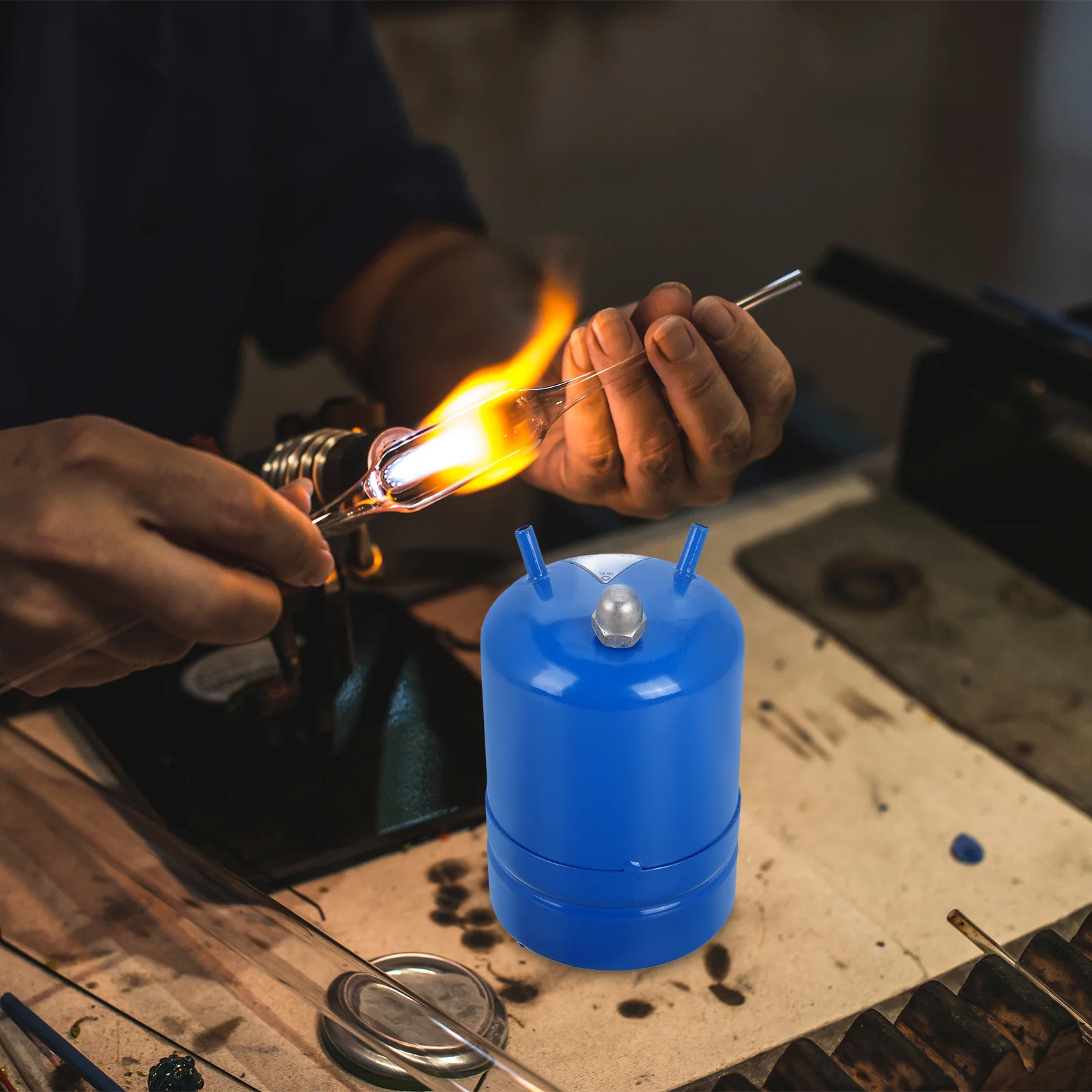 

Blue Thickened Oil Can Single Tube Heavy Duty Dispenser for Gold Silver Copper Jewelry Welding Accurate Lubrication