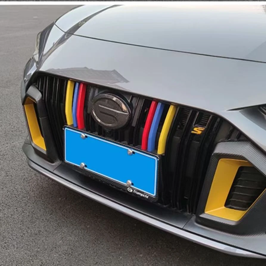 For Trumpchi GAC Empow R 2022-2024 Car Front Grille Modification Frame Trim Tri-color Decorative Bright Strip Auto Accessories
