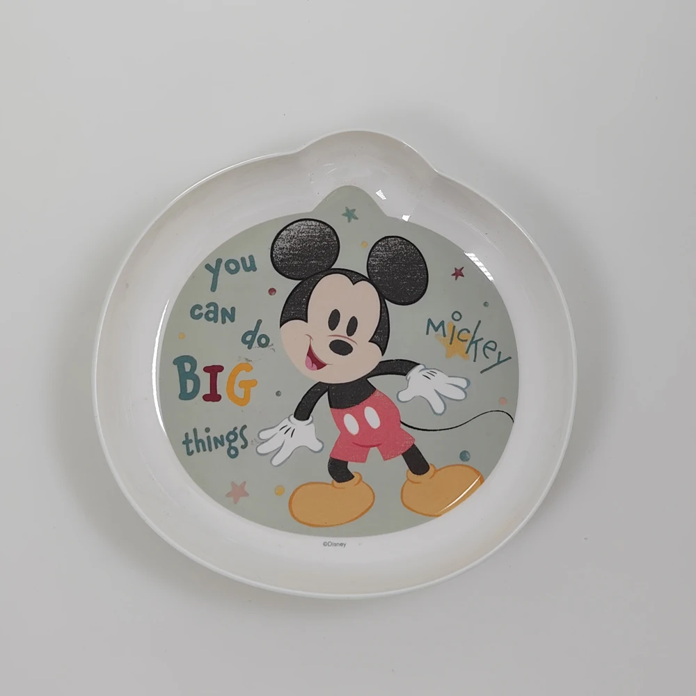 

1pc Disney cartoon Mickey Mouse Minnie Mouse Donald Duck Dumbo special shaped Plate Family dinner Fruit salad Snack plate