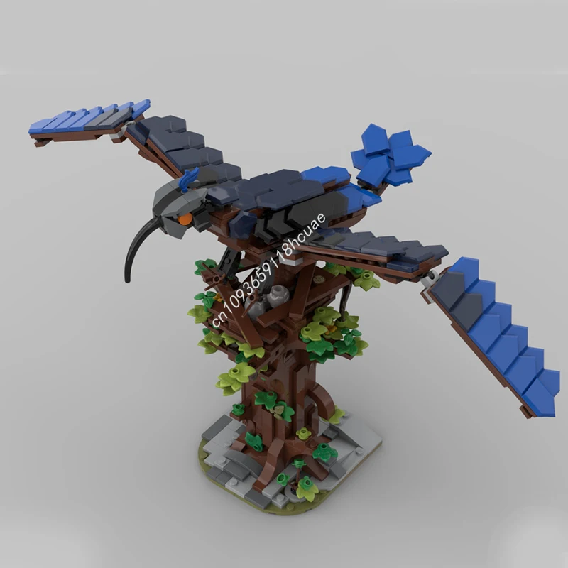 ตัวต่อ MOC นกสีฟ้า 600 ชิ้น ของเล่นประกอบชุดคริสต์มาส ของขวัญไอเดียสร้างสรรค์ ตัวต่อเสริมพัฒนาการเด็ก ของขวัญวันเกิดเด็ก