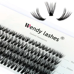 Wendy lashe Bundles Eyelash Extension Natural Russian Volume Faux Eyelashes Individual 10/20/30D Cluster False Lashes