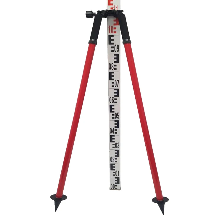 Optional Surveying Instrument Aluminum Bipod For Prism Pole