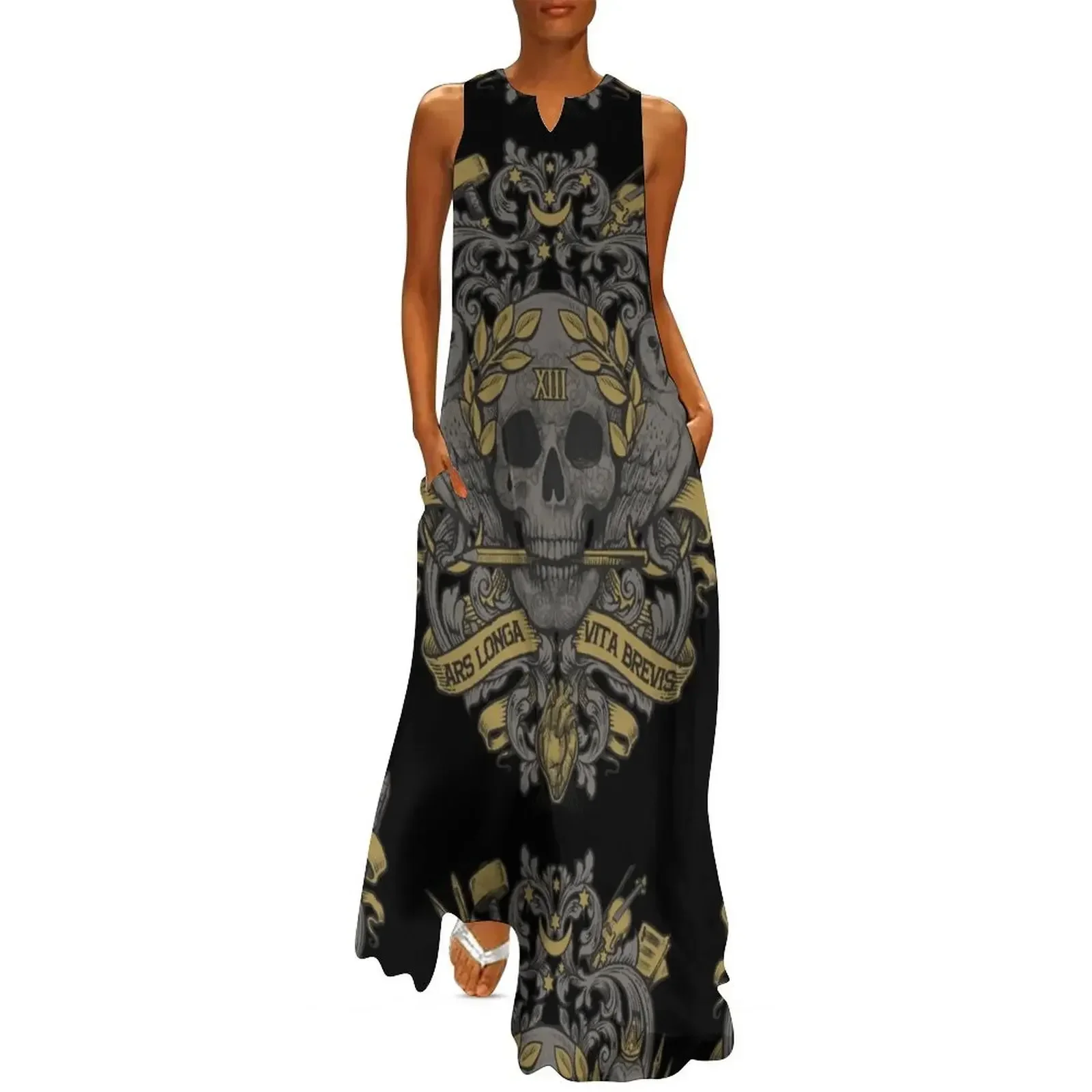 

ARS LONGA, VITA BREVIS Long Dress summer clothes dress party evening elegant luxury celebrity prom dress Summer skirt