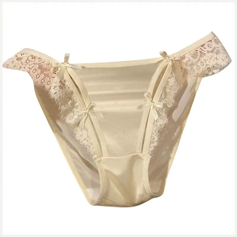 Quần lót ren cho nữ Quần lót lụa eo thấp Quần lót