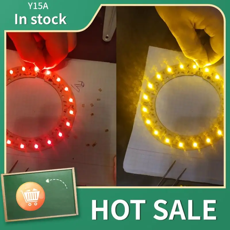 

Y15A 400PCS 3528 Amber+Yellow PLCC-4 Reverse Pole ,617Nm+587Nm , 50MA 2V 0.1W Bicolor SMD LED Lamps Light Beads LAYT67B