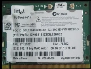 Для IBM T40 T41 T42 T43 X41 X31 X40 R50 R52 R51E X32 беспроводная сетевая интерфейсная карта