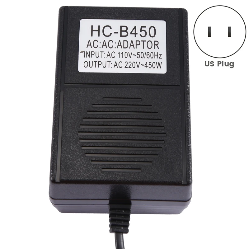 110V To 220V 450W Power Supply Transformer Oxygen Concentrator Use Converter With Power Adapter US Plug Easy Install