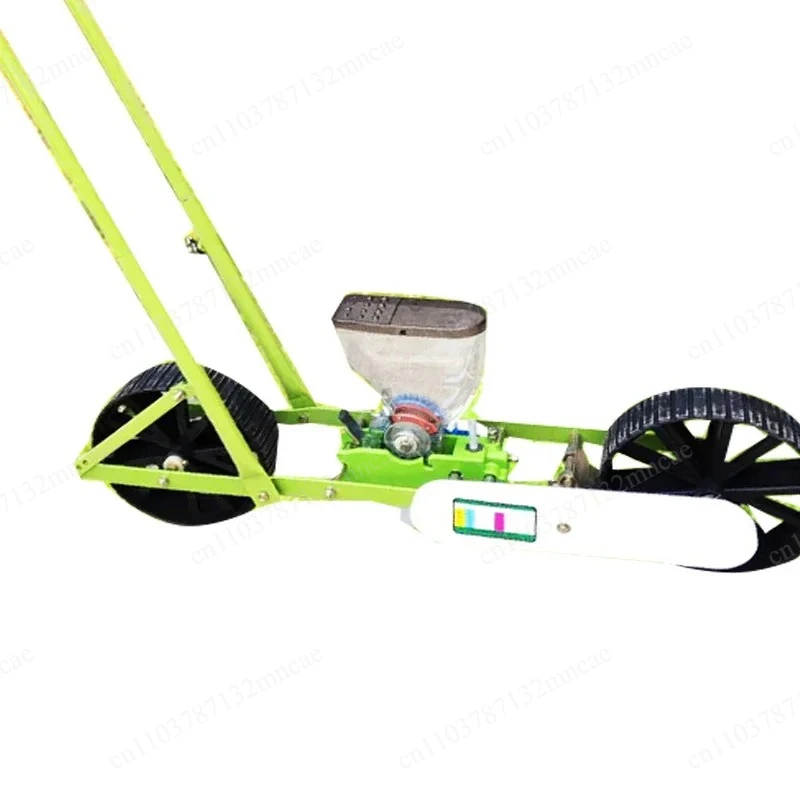 Small Multifunctional Single Row Ditching Planter For Vegetable Pellet Seed Hot Sale Hand Push Type Vegetable Planter
