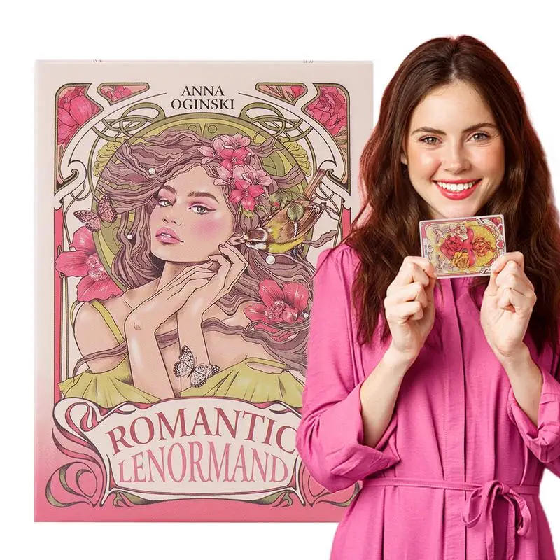 37 sztuk romantyczne karty wyroczni Lenormand Fate wróżbiarstwo karty wyroczni los karty wyroczni na imprezę rozrywka gra planszowa