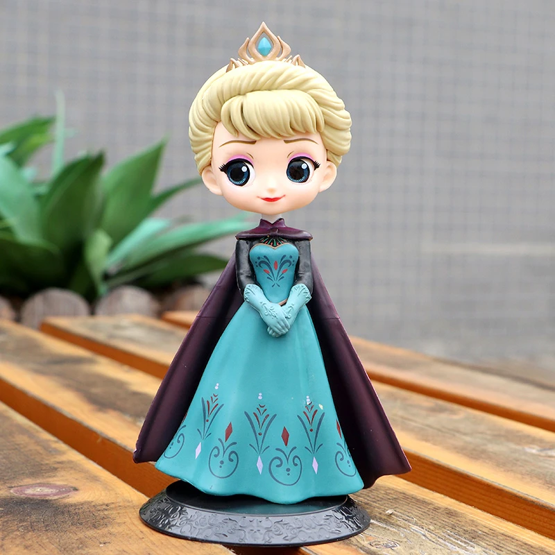 Prinzessin Q Elsa Anna Figuren PVC-Modell Puppe Action-Sammlerfigur Spielzeug für Kinder Geschenk Schreibtisch-Dekoration – Detail 6