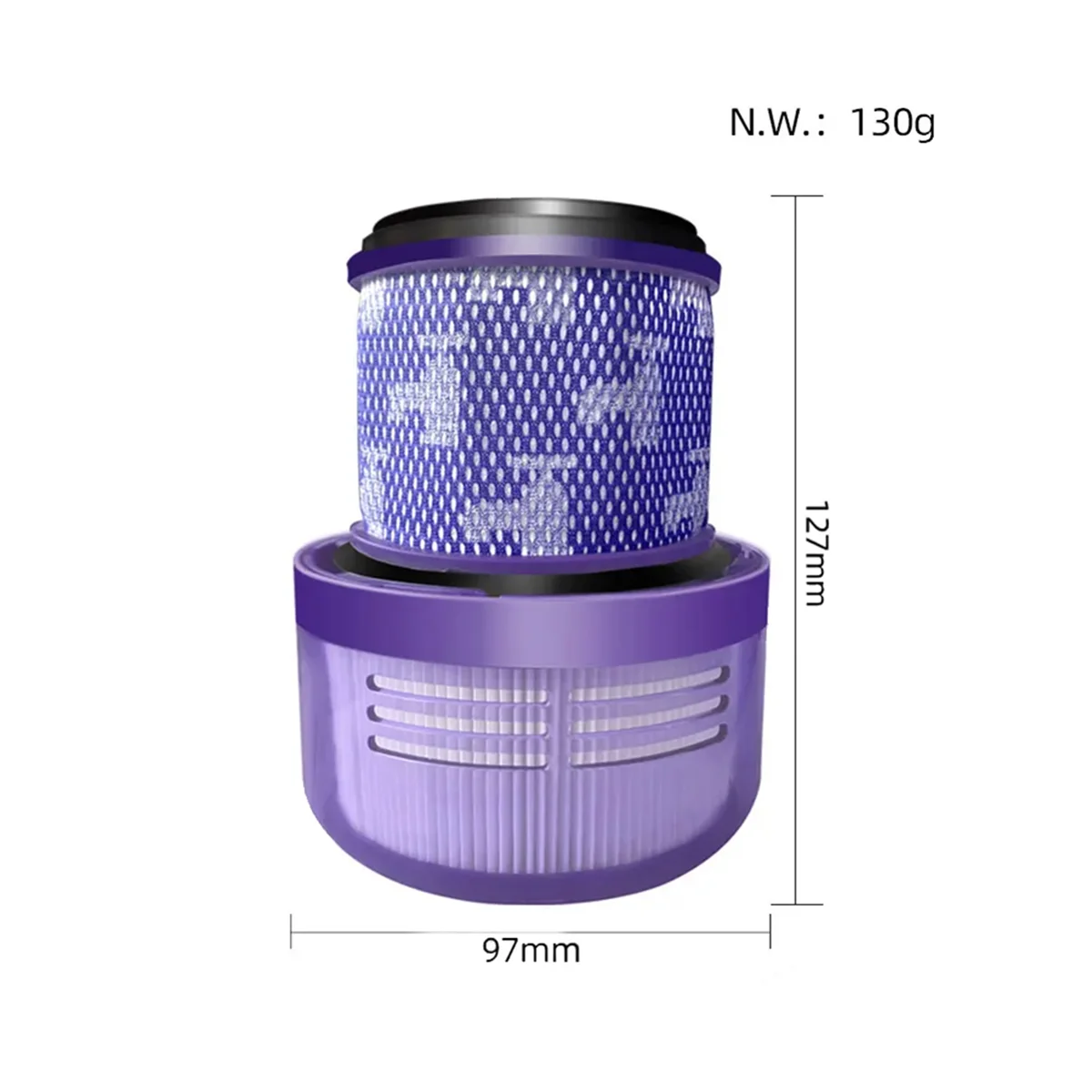 For Dyson V11 Outsize, V11 Outsize Origin, V15 Outsize Replacement Spare Parts Hepa Filter, Part 970422-01