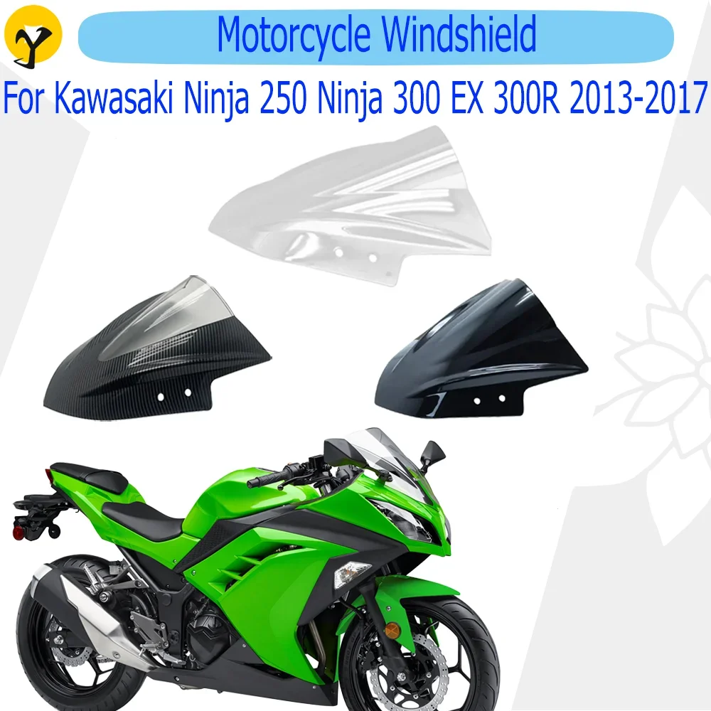 

Ветровое стекло для мотоцикла Kawasaki Ninja 250 Ninja 300 EX 300R 2013 2014 2015 2016 2017 аксессуары для ветрового стекла мотоцикла Запчасти