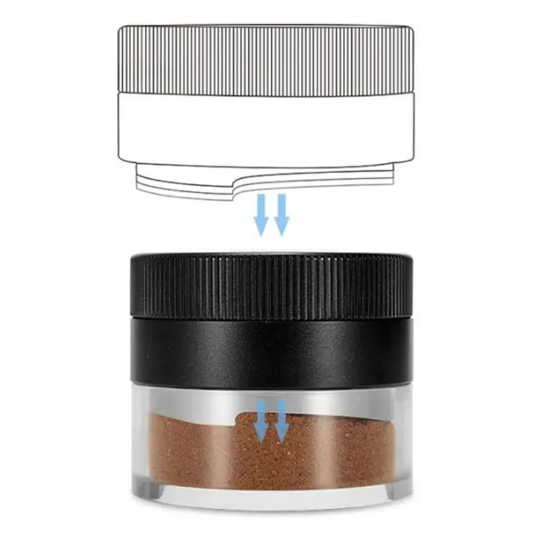 ABUN Coffee Distributor Tamper 53mm, Automatic Adjustment Espresso Coffee Powder for Press, 304 Stainless Steel Powder Hammer