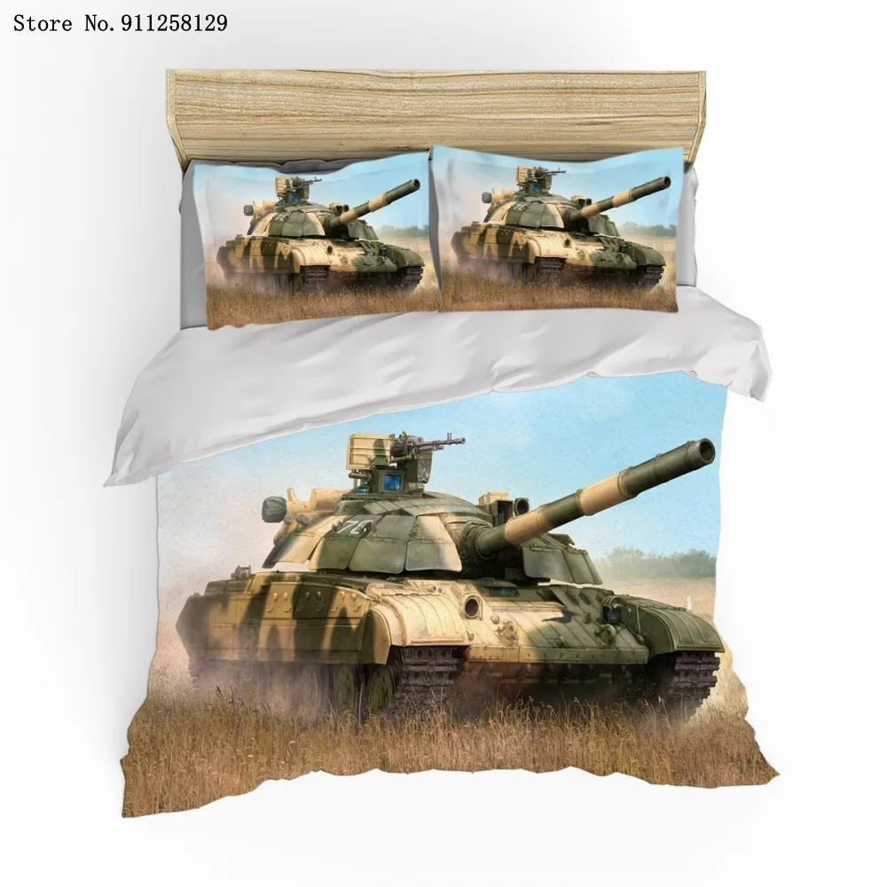 phechion Tank 3D Print Bedding Set Duvet Covers Pillowcases One Piece Comforter Bedding Sets Bedclothes Bed Linen K260