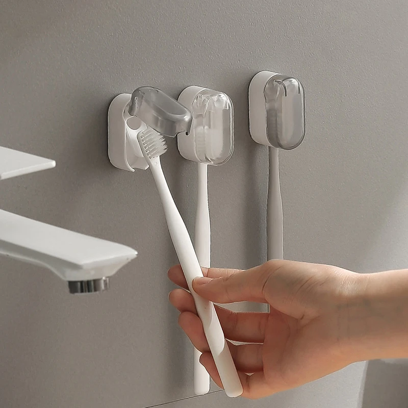 Toothbrush Holder Dust-free Innovative Essential For Home Dustproof Stylish Design Feature Wall-mounted