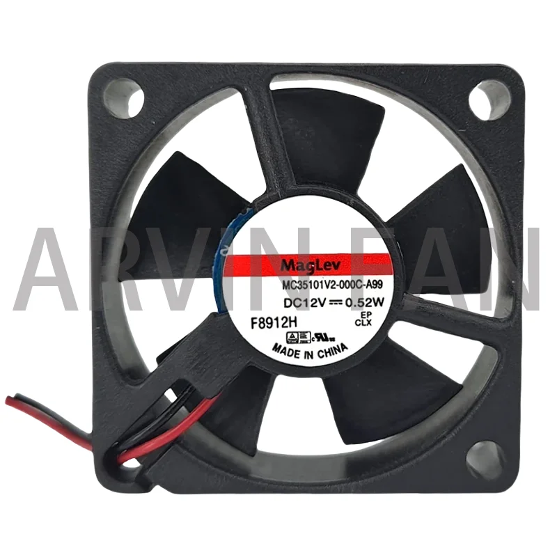 MC35101V2-000C-A99 MC35101V2-0000-A99 35mm 12V Mute Fan 0.52W 7500RPM 6.5CFM 35X35X10mm Mini Micro Cooling Fan