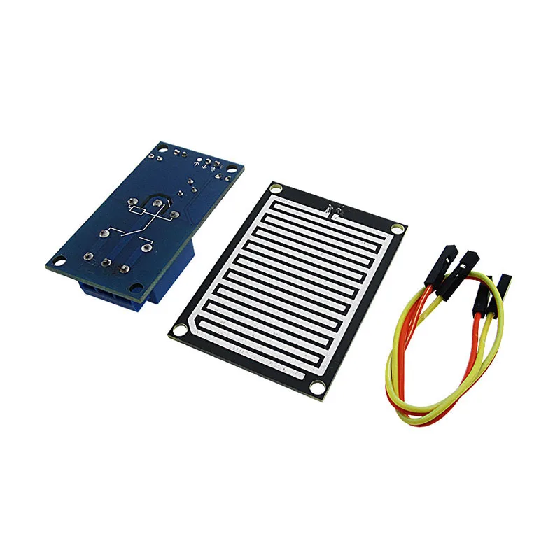 2pcs 12V Raindrop Controller Module with Relay Leaf Moisture Sensor Dry Condition Switch for Irrigation System