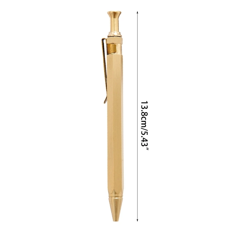 Retractable Ballpoint Pen Metal Work Pen Smoothly Signature Pen Gift for Unisex