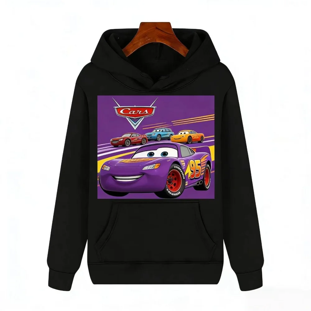 Disney Cars Kids' Hoodie Men's and Women's McQueen Print Versatile Hoodie
