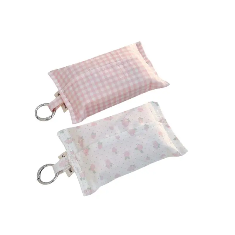 Koreanische, niedliche, handgefertigte Mini-Tasche mit Polka-Dot-Muster und Spitze, hochwertiges Aussehen, tragbar, ideal für die Aufbewahrung und zum Aufhängen. – Detail 5