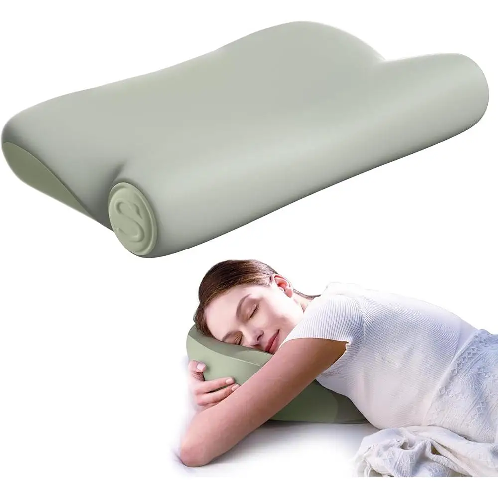 Ergonomic Cervical Neck Pillow Pain Relief Memory Foam Cervical Support Side & Back Sleepers Two-Layer Design Adjustable Comfort