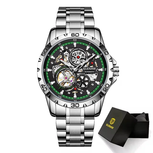 Men's Steampunk Skeleton Automatic Mechanical Watch