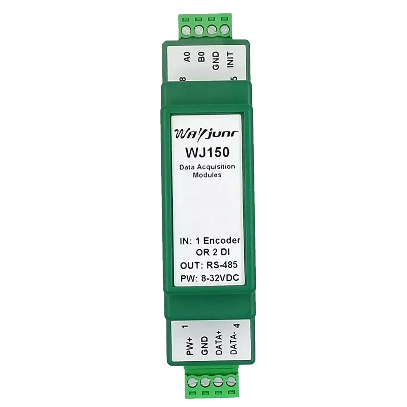 

WJ150-485 1 Way Encoder Pulse Signal Counter or 2 Way DI High-speed Counter Modbus RTU Module