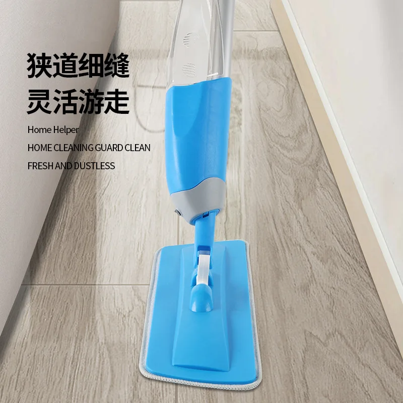 Flat spray mop lazy rotating hand-washable dry and wet dual-use household multi-functional water spray microfiber