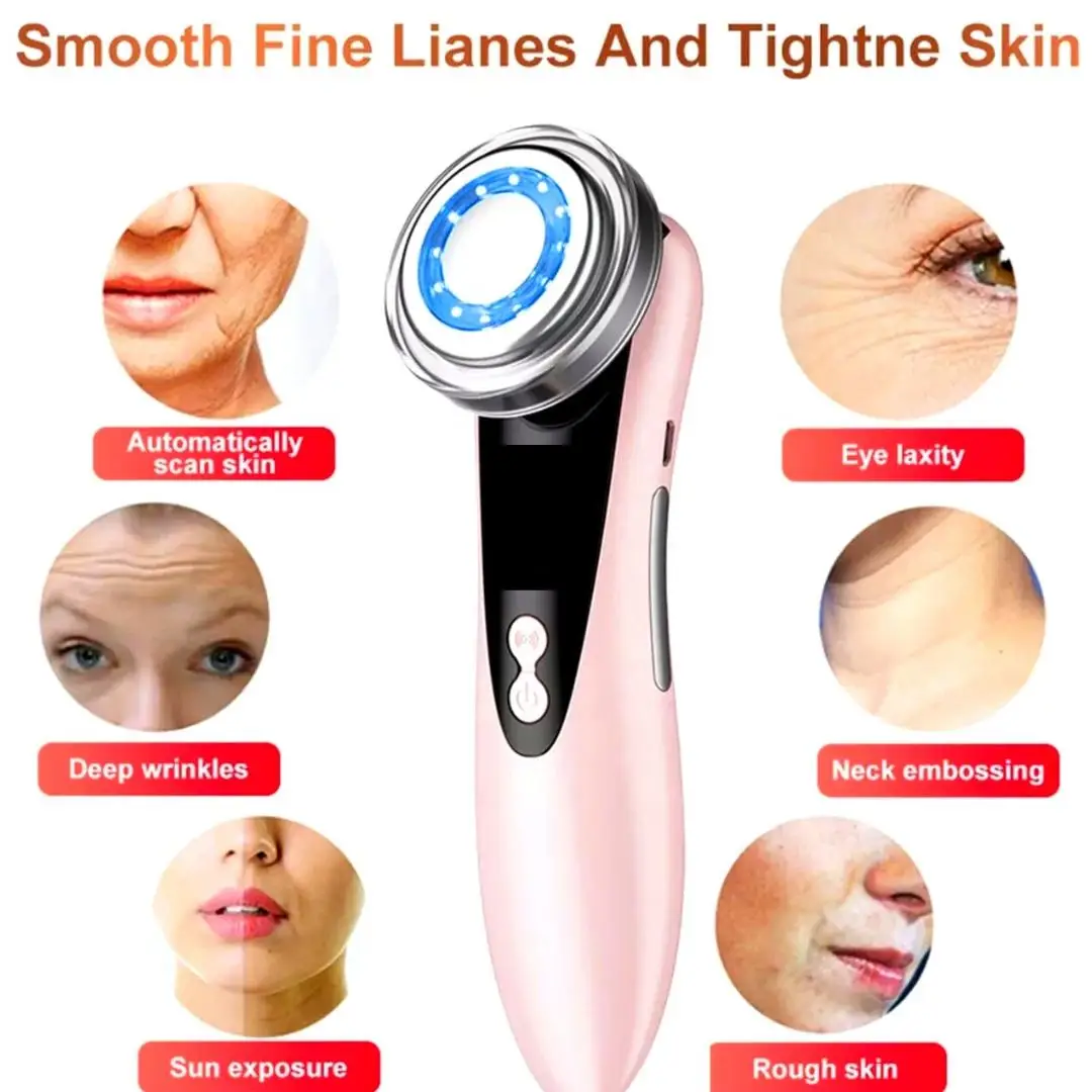 4 in 1 RF EMS Facial Massager Multifunction Skin Care Tools Face Beauty Device Double Chin Removal Face Firming Massager #4