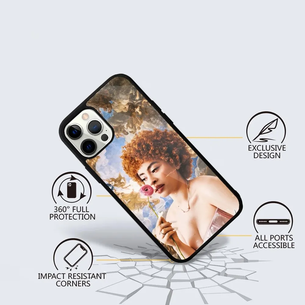 Ice Spice Rapper Phone Case For iPhone 15,14,13,12,11,Plus,Pro,Max Mini Magsafe Magnetic Wireless Charging