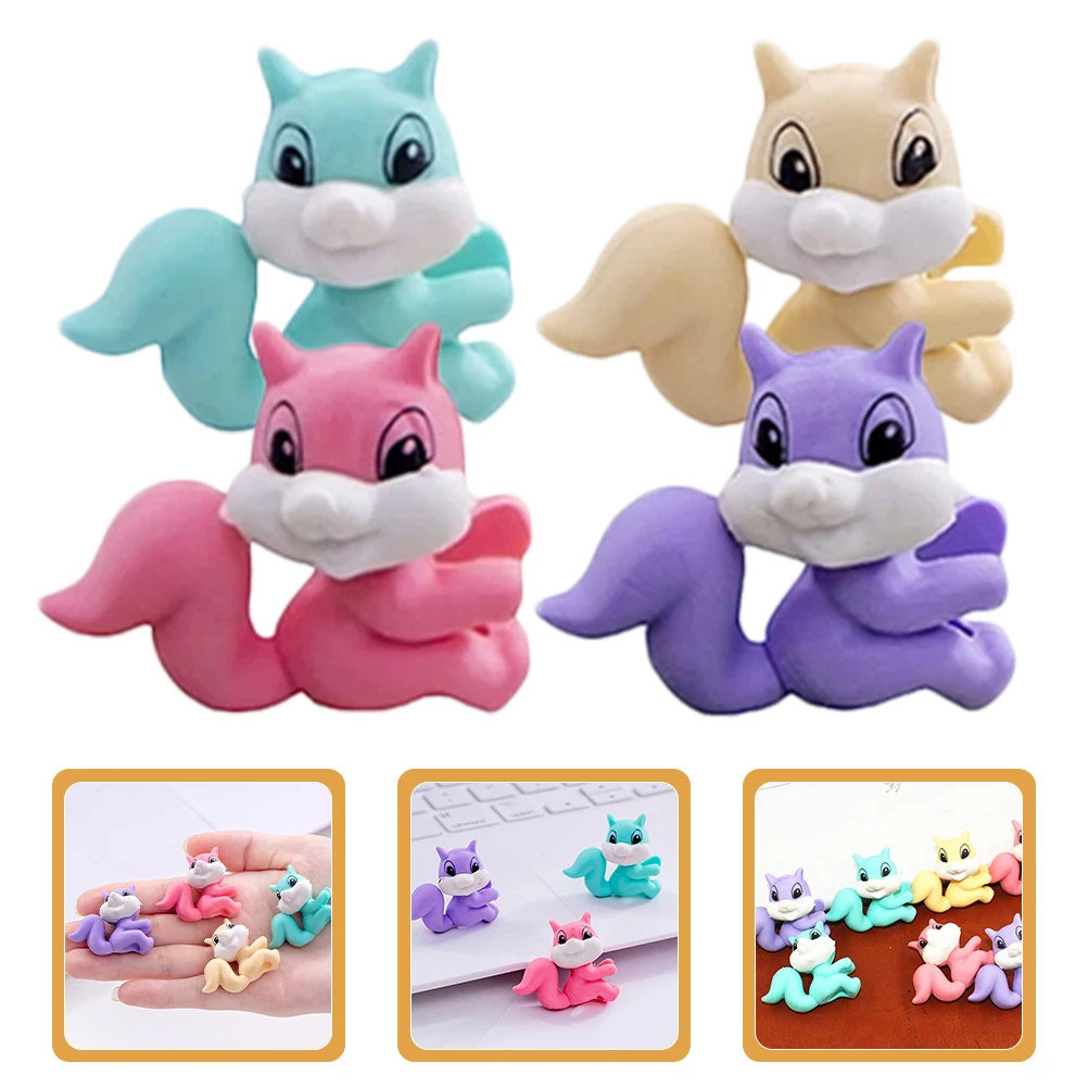 

50pcs Squirrel Eraser Cute Animal Erasers Mini Small Erasers for Students Office Designers Portable Light for Children