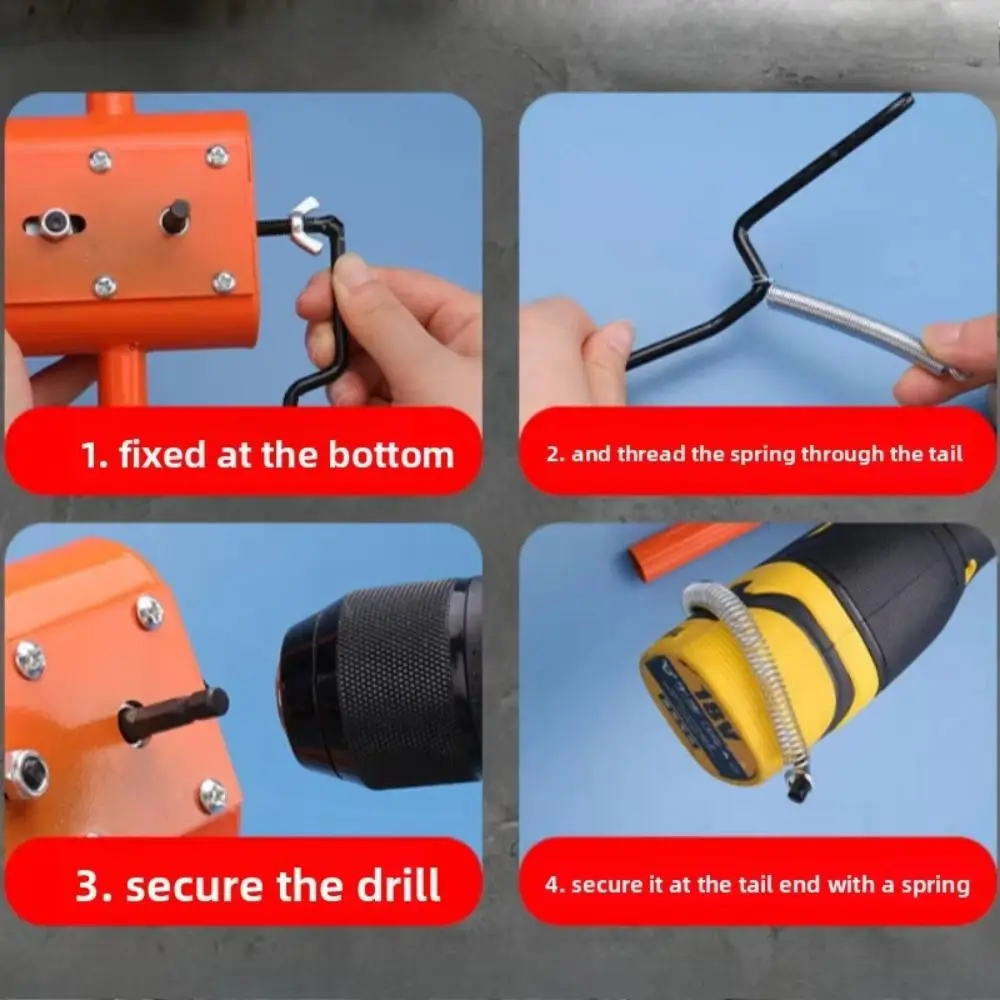 Metal Wall Wiring Machine 10mm Adapter Compact Cable Pulling Machine Pre Embedding Automatic Automatic Stringing Wire Puller