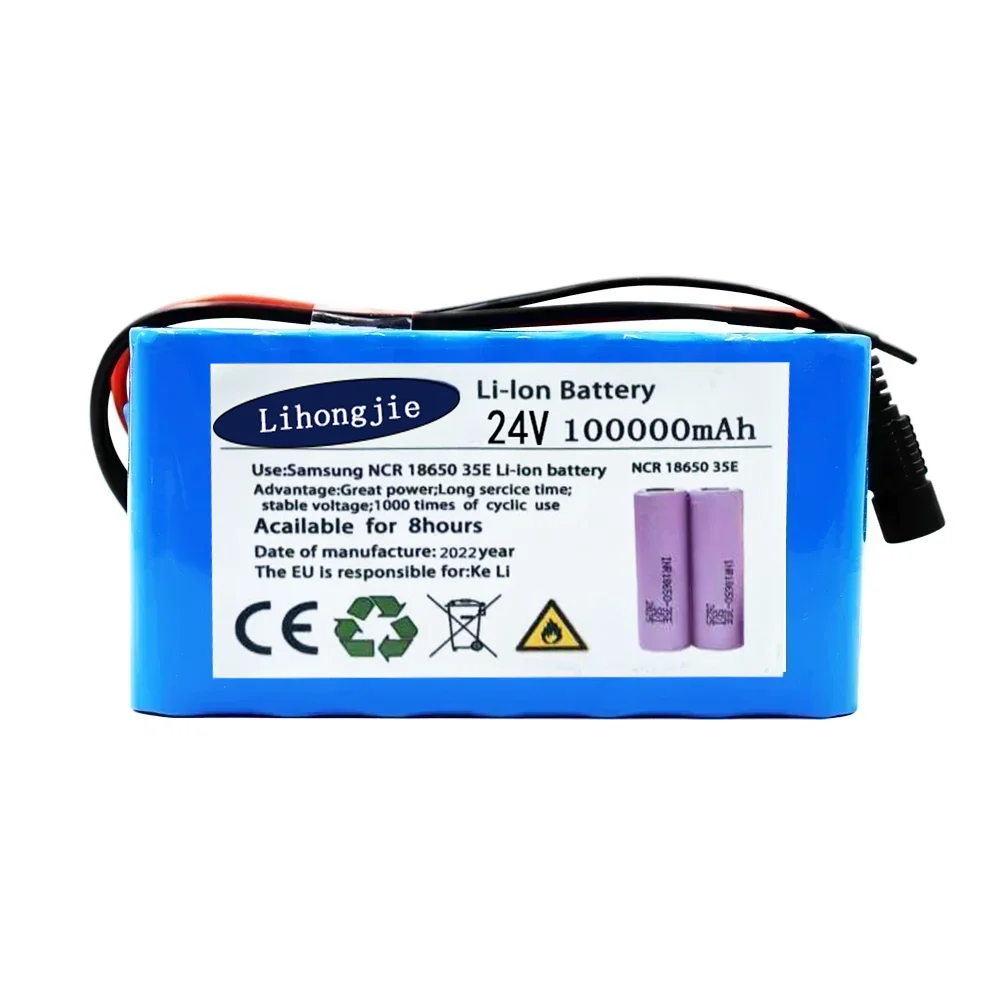 7s3p 24V100Ah BMS protección 18650 batería de litio 29.4v350W500W batería de silla de ruedas eléctrica paquete de batería de litio móvil