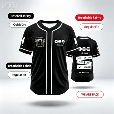 2026 Arirang BTS Lightweight Print Jersey T-shirt Men Women Summer Harajuku Shirt Breathable Quick Drying Beach Surfing Tee