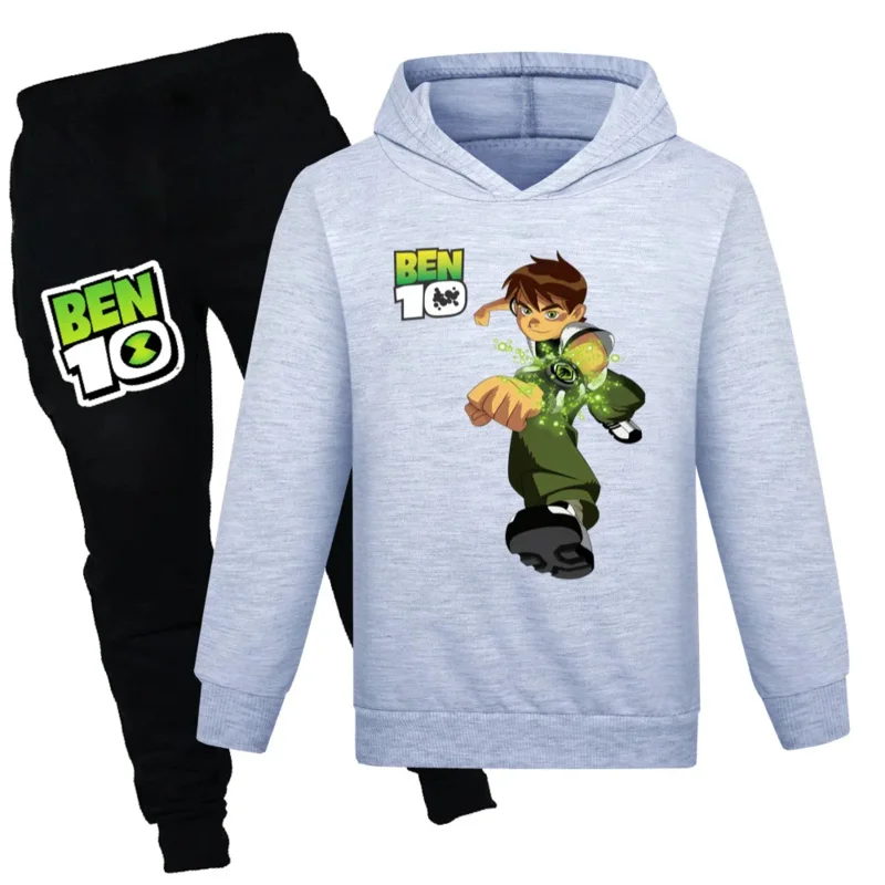 Anime Benning 10 Children Sweatshirt Hooded Suit B-bening Cosplay Costumes Boys Halloween Performance Costume Sportwear