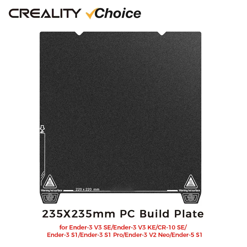 yZ[zCreality Ж PC vbgtH[{[h 235x235mm tXeBOrhv[g Ender-3 V3 SE/KE/Ender-3 S1 3D v^ANZT[p