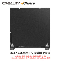 Creality Single-sided PC Platform Board 235x235mm Frosting Build Plate for Ender-3 V3 SE/KE/Ender-3 S1 3D Printer Accessories