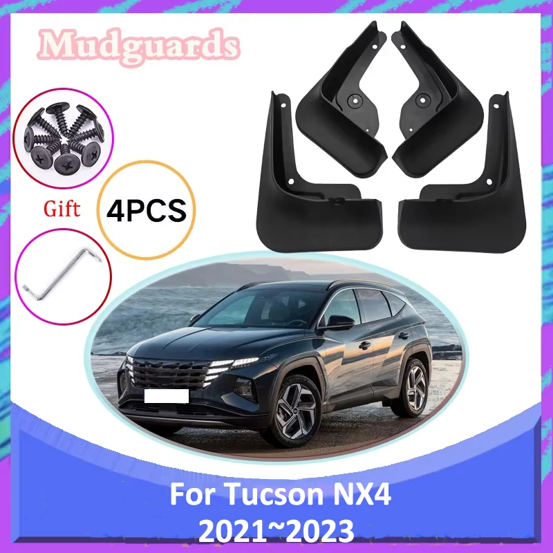 

Car Mudguards For Hyundai Tucson NX4 2021 2022 2023 Front Rear Wheels Mudflaps Guards Mud Flaps Fender Auto Styling Accessories